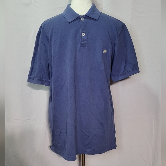 Banana Republic Men's Blue Short Sleeve Polo Shirt Size Medium GUC - Picture 3 of 8
